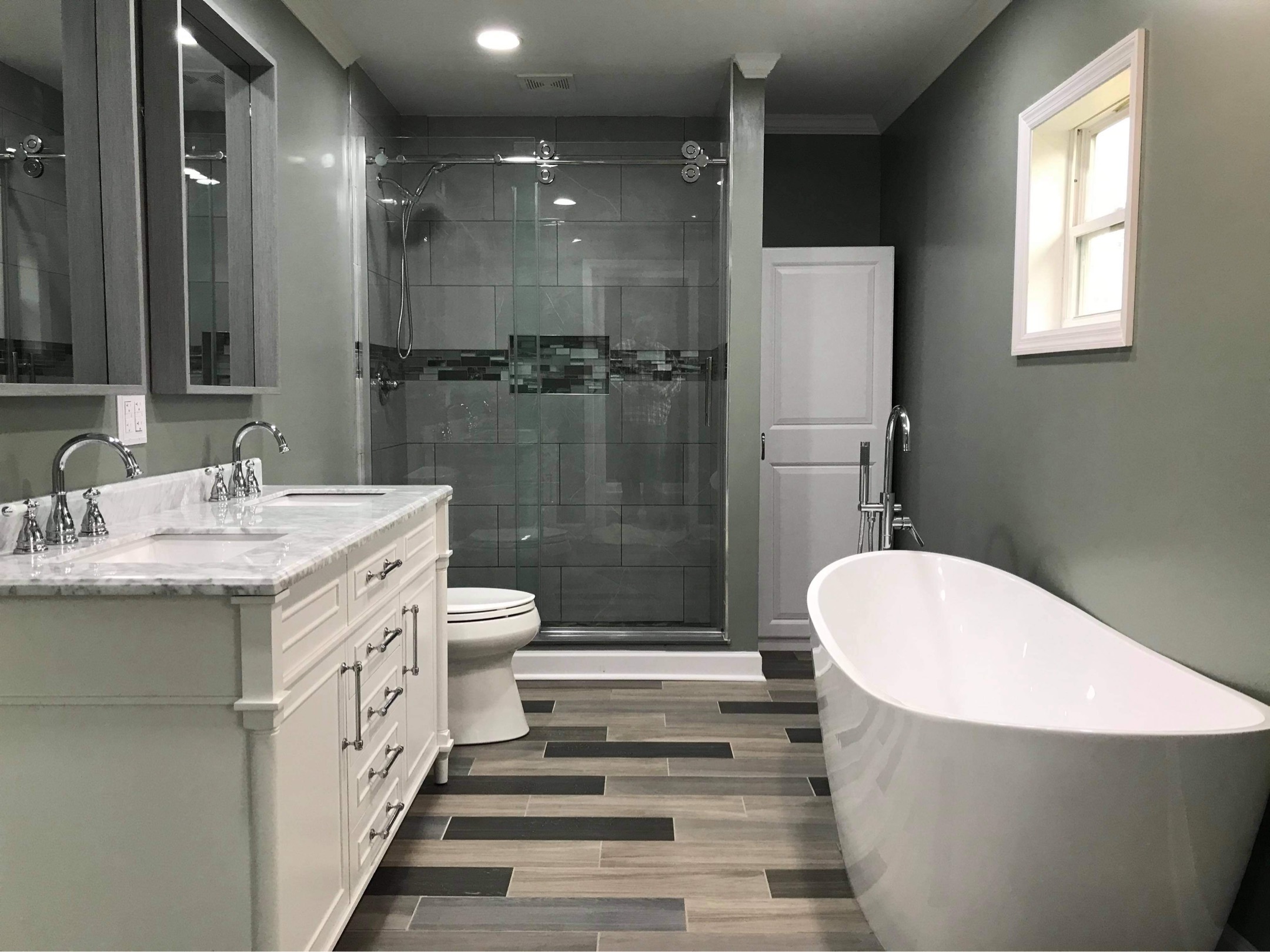 Beautiful renovated kitchen with modern fixtures and finishes